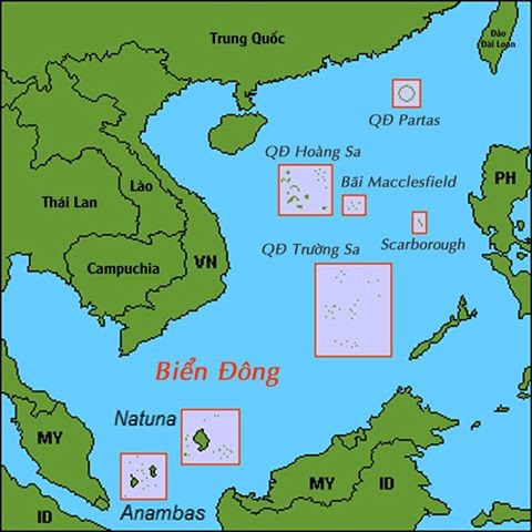 vietnam china map